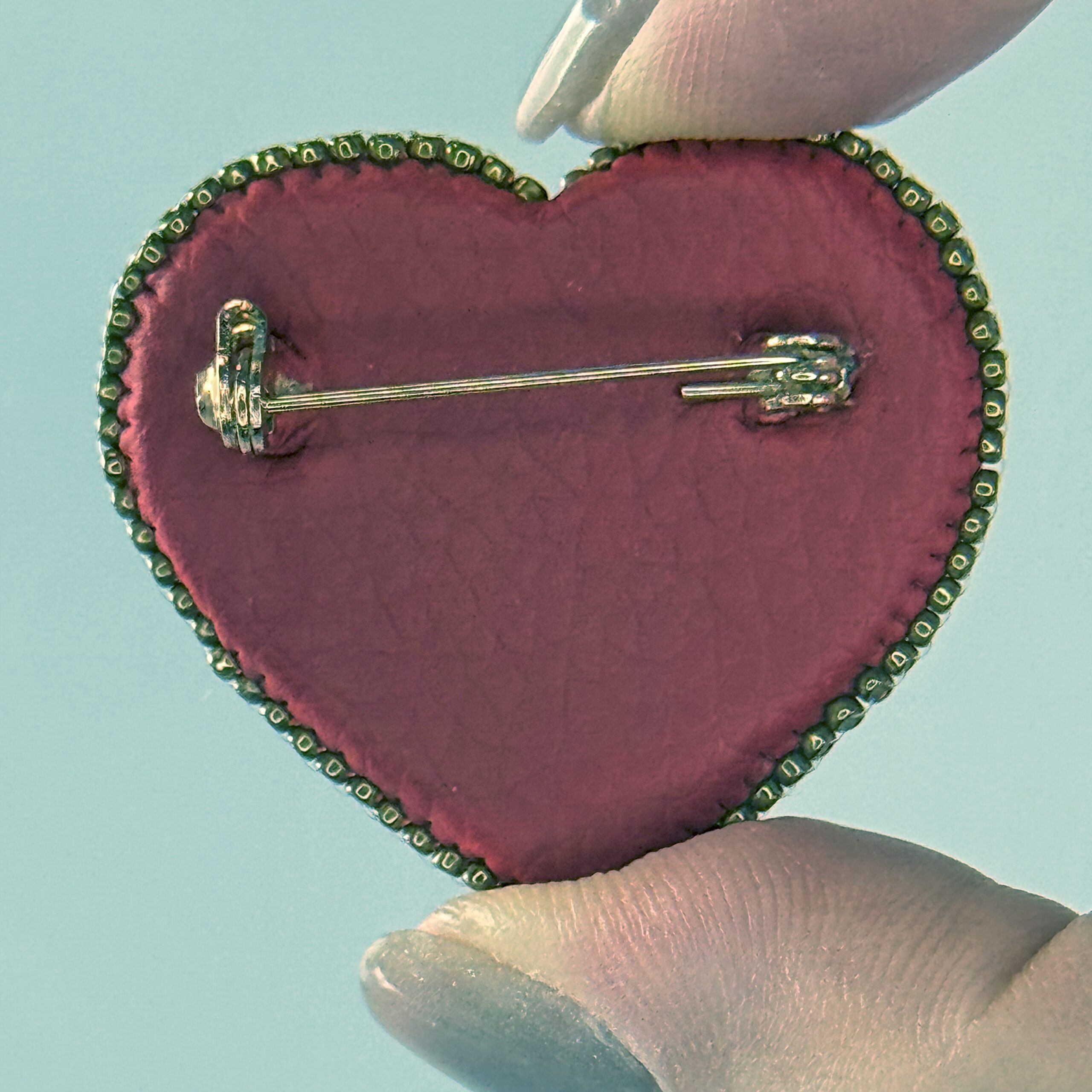 Red Steampunk Heart Brooch Large Gears, Clockwork Valentine Pin, Handmade Mechanical Red Heart Jewelry, Unique Gift — view 7